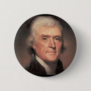 Thomas Jefferson 6 Cm Round Badge