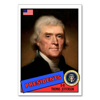 Thomas Jefferson Baseball Card