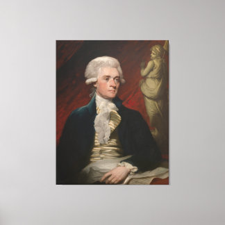 Thomas Jefferson by Mather Brown (1786) Canvas Print