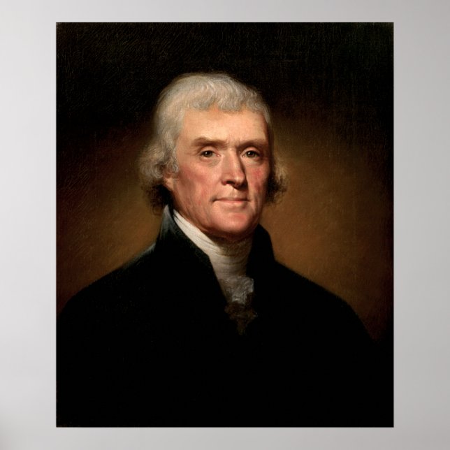 Thomas Jefferson by Rembrandt Peale - Circa 1800 Poster (Front)