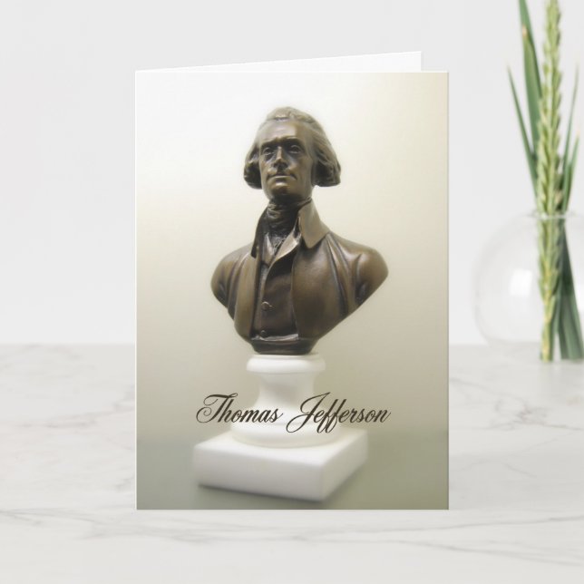 Thomas Jefferson Declaration of Independence Card (Front)
