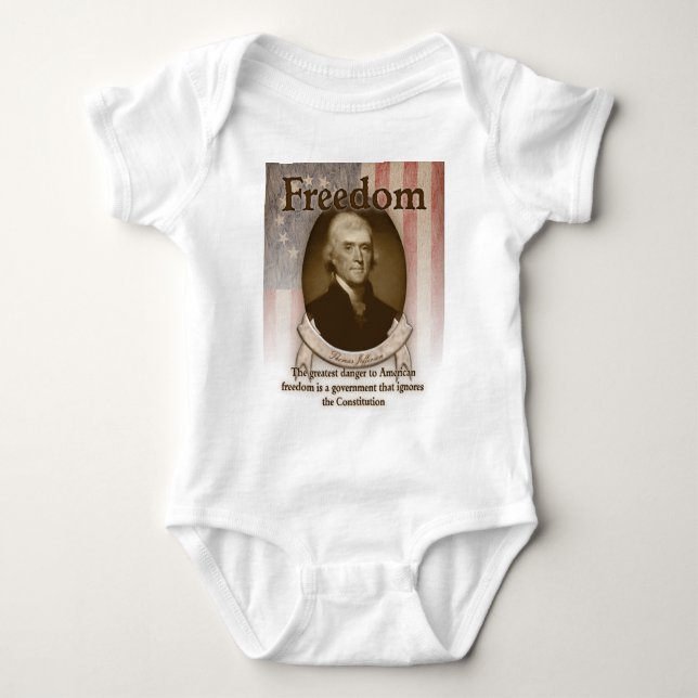 Thomas Jefferson – Freedom Baby Bodysuit (Front)