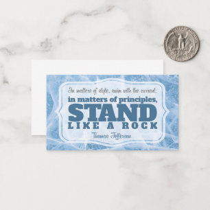 Thomas Jefferson Inspirational Quote "Principle" Card