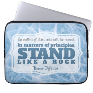 Thomas Jefferson Inspirational Quote "Principle" Laptop Sleeve