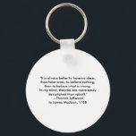 Thomas Jefferson - It is always better Key Ring<br><div class="desc">"Thomas Jefferson - It is always better",  "The MUSEUM Zazzle Artist Series jGibney 2010",  newest,  best,  biggest,  fine,  goggle,  facebook,  colossal,  giant,  greatest,  home,  museum,  jgibney,  gibsphotoart,  art,  painting,  giclee,  canvas,  window,  shade,  art,  wall,  hanging,  art,  print,  poster,  zazzle,  museum,  artist,  series,  postcard,  artist,  series,  newest,  best</div>