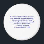 Thomas Jefferson - It is always better Magnet<br><div class="desc">"Thomas Jefferson - It is always better",  "The MUSEUM Zazzle Artist Series jGibney 2010",  newest,  best,  biggest,  fine,  goggle,  facebook,  colossal,  giant,  greatest,  home,  museum,  jgibney,  gibsphotoart,  art,  painting,  giclee,  canvas,  window,  shade,  art,  wall,  hanging,  art,  print,  poster,  zazzle,  museum,  artist,  series,  postcard,  artist,  series,  newest,  best</div>