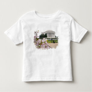 Thomas Jefferson Memorial with cherry blossoms Toddler T-Shirt