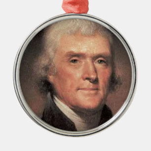 Thomas Jefferson Metal Tree Decoration