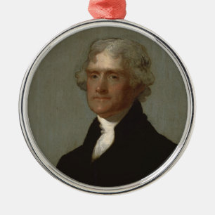 Thomas Jefferson Metal Tree Decoration
