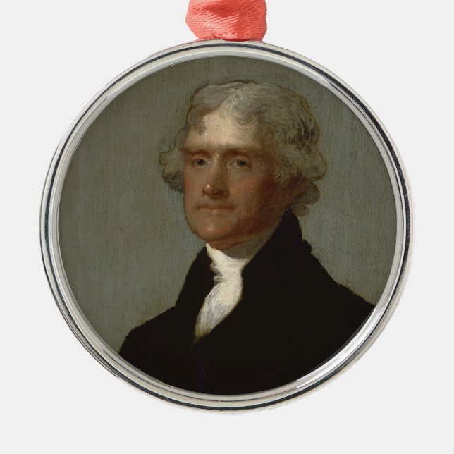 Thomas Jefferson Metal Tree Decoration (Front)