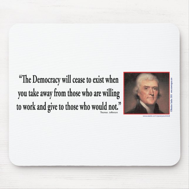 Thomas Jefferson Mouse Pad (Front)