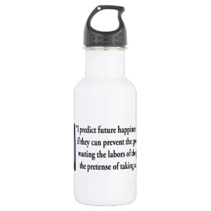 Thomas Jefferson on American Happiness 532 Ml Water Bottle