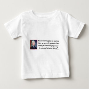 Thomas Jefferson on American Happiness Baby T-Shirt
