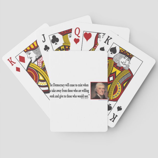 Thomas Jefferson Playing Cards (Back)
