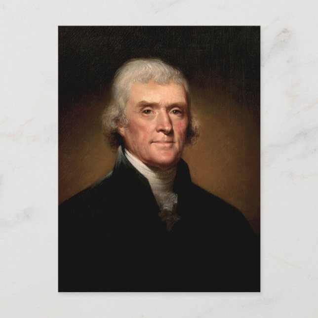 Thomas Jefferson portrait Postcard (Front)