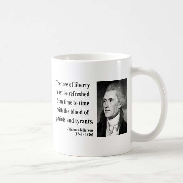 Thomas Jefferson Quote 12b Coffee Mug (Right)
