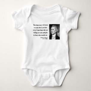 Thomas Jefferson Quote 3b Baby Bodysuit