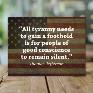 Thomas Jefferson Quote Postcard