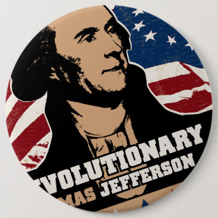 Thomas Jefferson Revolutionary Button