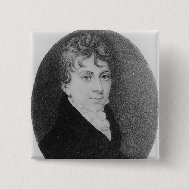 Thomas Love Peacock 15 Cm Square Badge (Front)