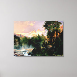 Thomas Moran art, The Three Tetons Canvas Print