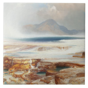 Thomas Moran - Hot Springs of the Yellowstone Tile