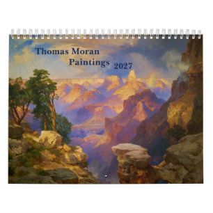 Thomas Moran Landscape Paintings 2027 Calendar