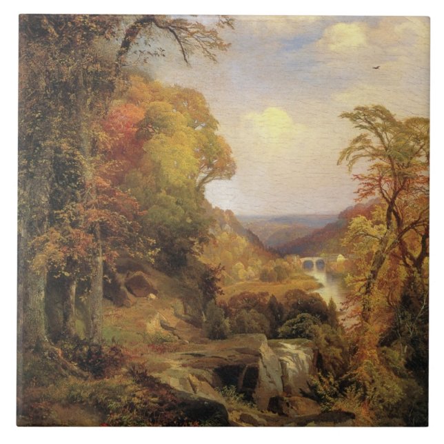 Thomas Moran, On the Wissahickon... Tile (Front)