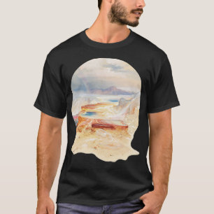 Thomas Moran Painting Minerva Terrace Yellowstone  T-Shirt
