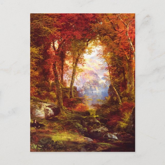 Thomas Moran - Under the Trees Postcard (Front)