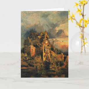 Thomas Moran's painting, The Haunted House, Card