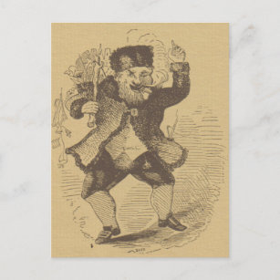 Thomas Nast's Early St. Nick Drawing Card