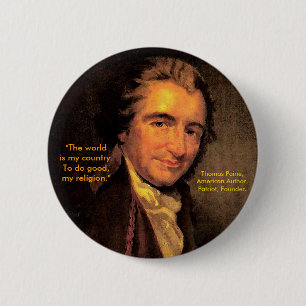 Thomas Paine, American - Button