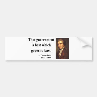 Thomas Paine Quote 1b Bumper Sticker