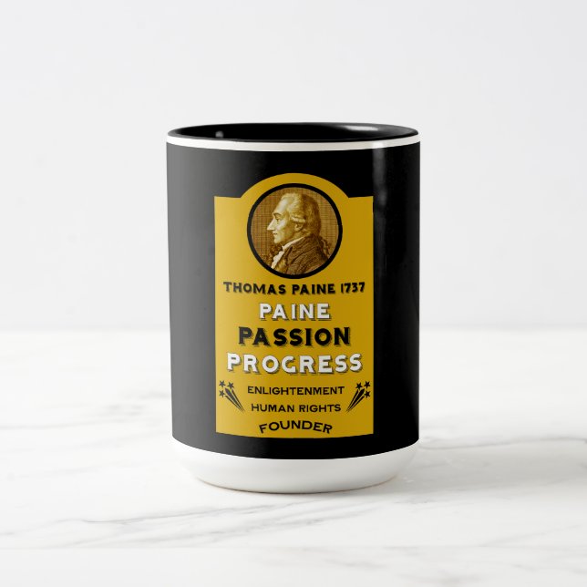 Thomas Paine Two-Tone Coffee Mug (Center)