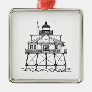 Thomas Point Shoal Lighthouse Metal Tree Decoration
