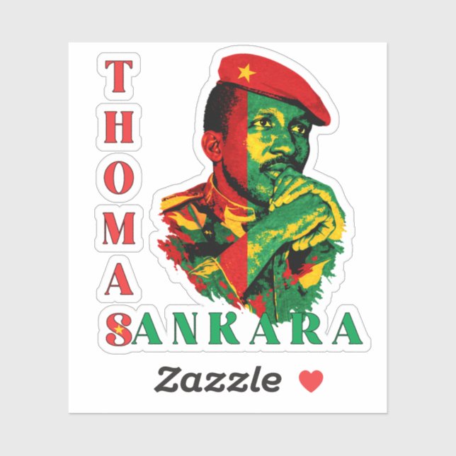 Thomas Sankara Sticker – Pan-African Revolutionary (Sheet)