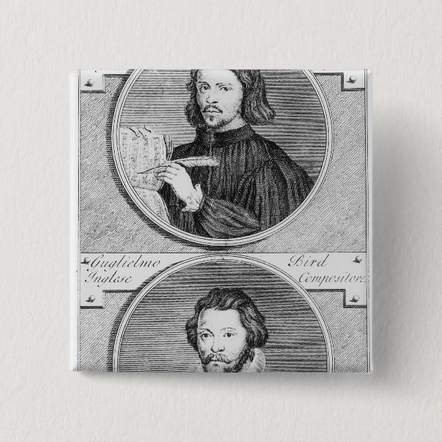 Thomas Tallis and William Byrd 15 Cm Square Badge (Front)