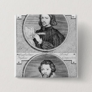 Thomas Tallis and William Byrd 15 Cm Square Badge