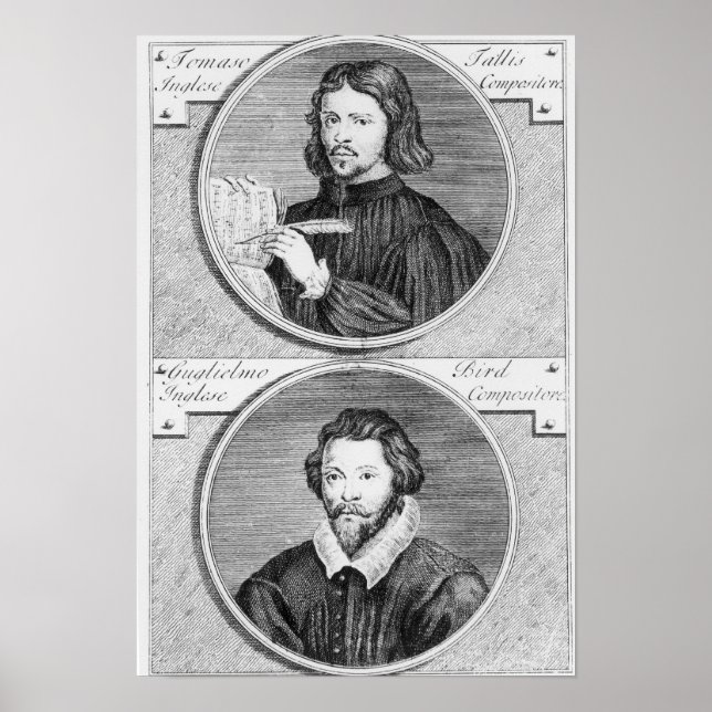 Thomas Tallis and William Byrd Poster (Front)