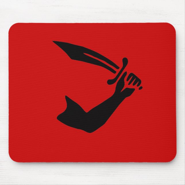 Thomas Tew mousepad (black design) (Front)