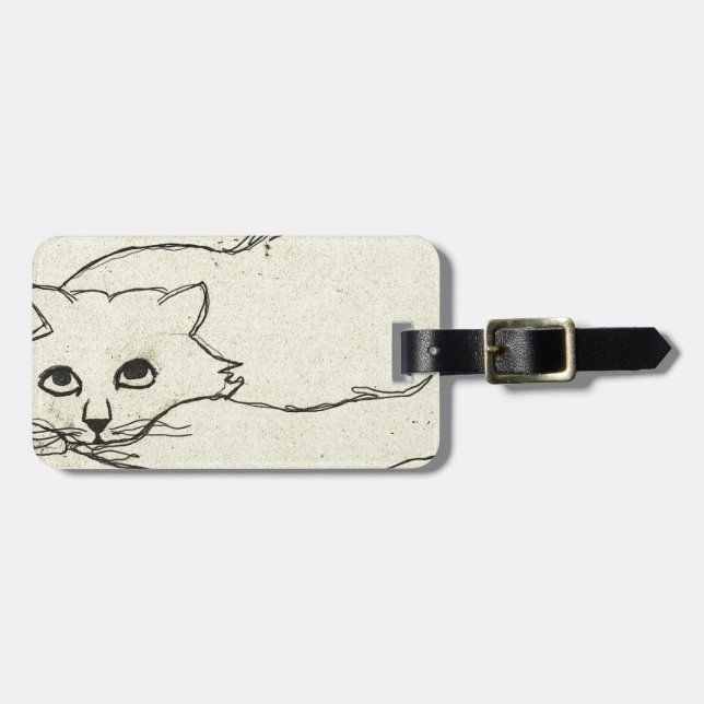 Thomas the Cat Luggage Tag (Front Horizontal)