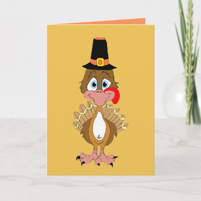Thomas Turkey Personalised Thanksgiving Card (Front)