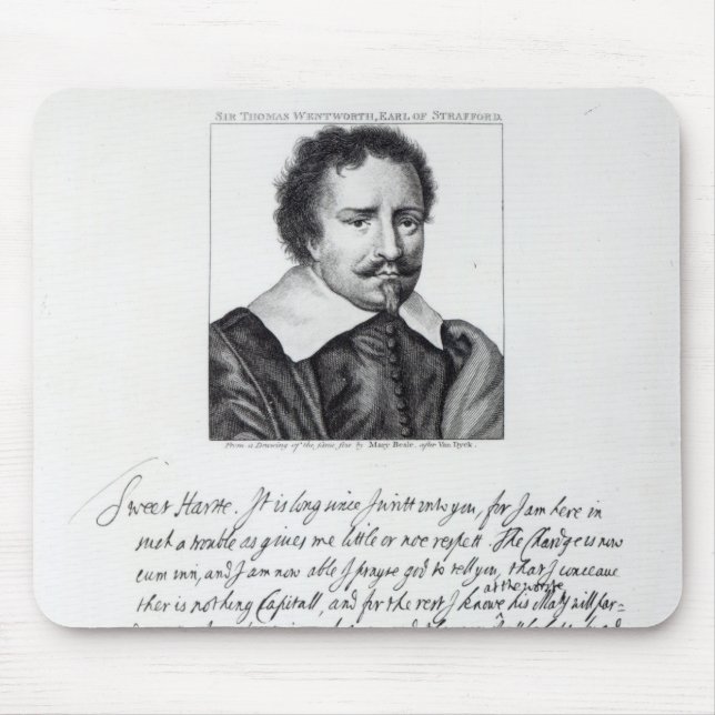 Thomas Wentworth, 1st Earl of Strafford Mouse Pad (Front)