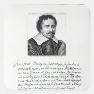 Thomas Wentworth, 1st Earl of Strafford Square Sticker