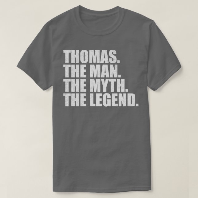 ThomasThomas Name Thomas given name T-Shirt (Design Front)