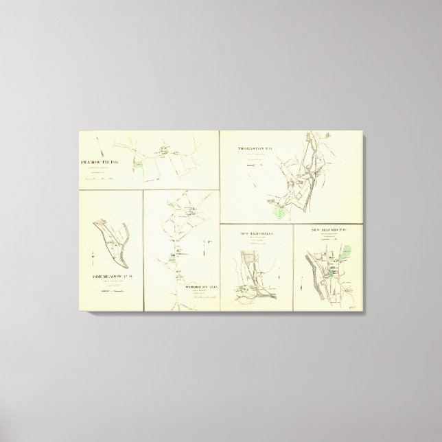 Thomaston PO Canvas Print (Front)
