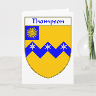 Thompson Coat of Arms/Family Crest Holiday Card