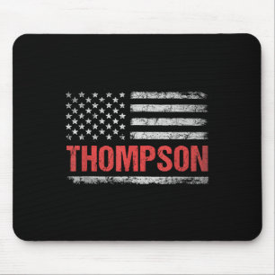 Thompson Name American Flag - Thompson Last Name  Mouse Pad