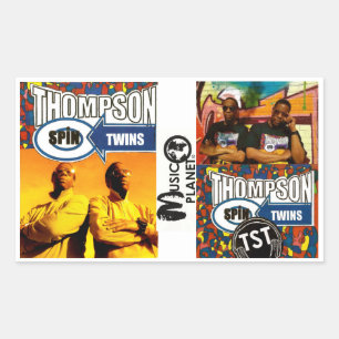THOMPSON SPIN TWINS Rectangle Stickers